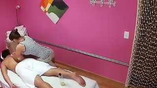 This hot massage includes some wicked handjob action as things get hardcore and really hot