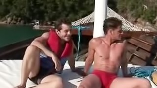 Bareback Boat Cumming by Hot Latino Gays